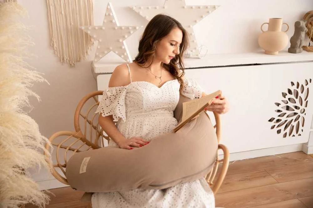 Baby Matex BabyMatex pagalvė 260 cm ilgio Nėštumo medvilnė Moon Muslin 17