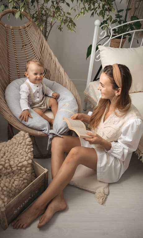 Multitex RELAX LINEN pozicionavimo pagalvė, 190 cm ilgio