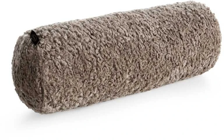 Smėlio spalvos cilindro formos pagalvė