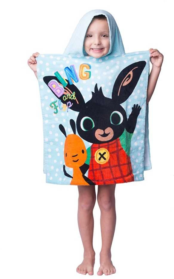 Bunny Bing Vaikiškas rankšluostis-pončas, 50x115 cm