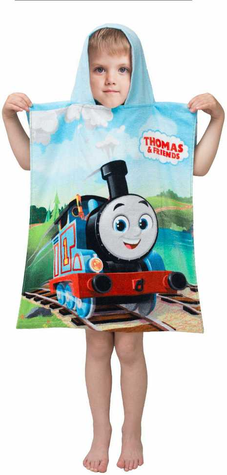 Thomas and Friends 06 Vaikiškas rankšluostis-pončas, 50x115 cm