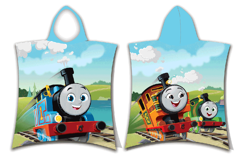 Thomas and Friends 06 Vaikiškas rankšluostis-pončas, 50x115 cm