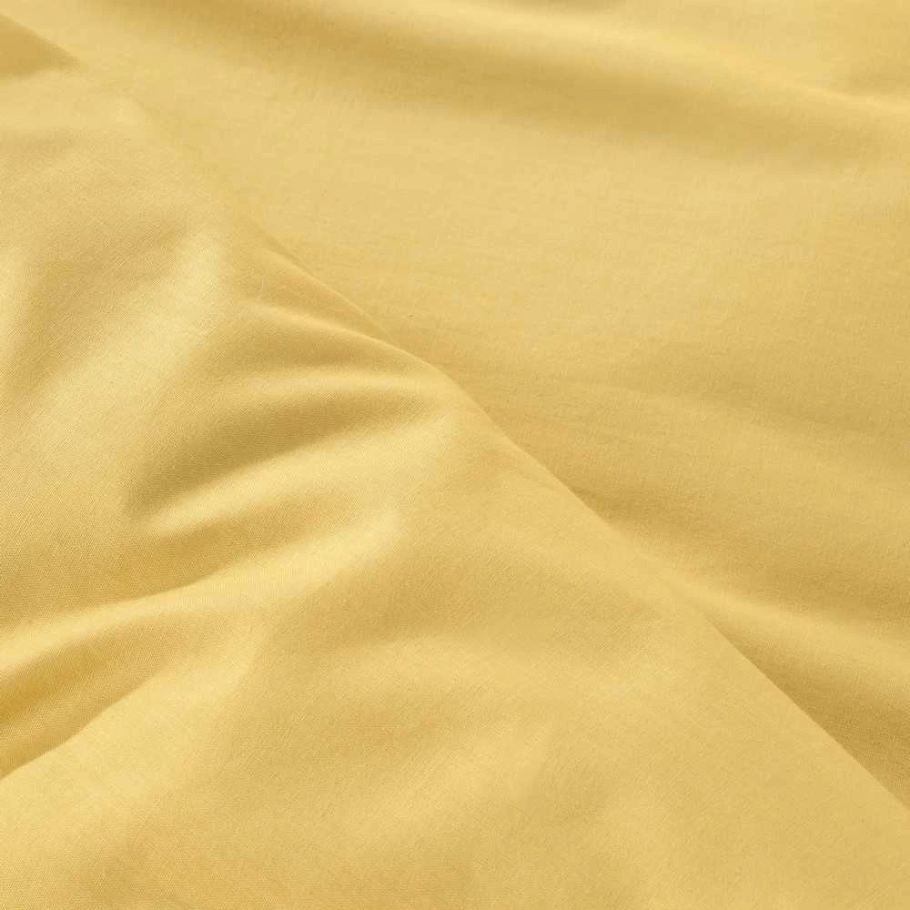 Eurofirany NOVA COLOUR POS/NOVAC/MU/PO Medvilninis antklodės užvalkalas su satino blizgesiu, 220X200 cm, spalva: garstyčių
