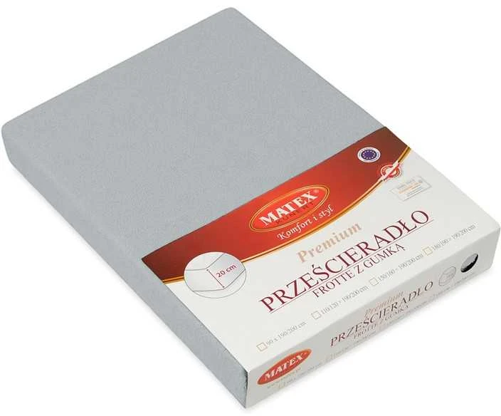 Multitex Paklodė su guma 120 x 200 Frotinis su guma PREMIUM 42