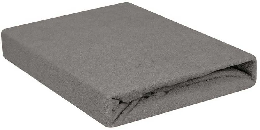 Multitex Kilpinė paklodė su guma 160x200 antracito spalvos 45 Premium
