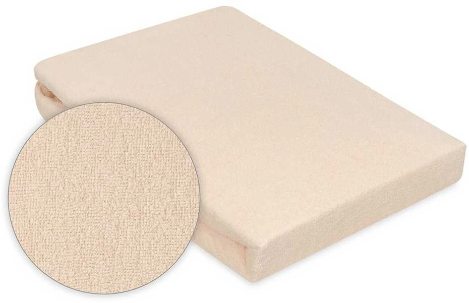Matex Prześcieradło frotte su gumą 150/160x190/200 PREMIUM Kremas - TPFPG160-15