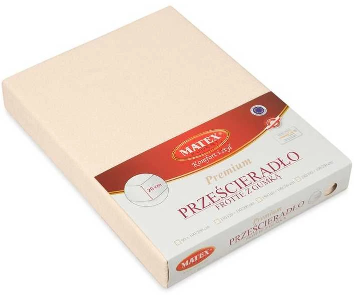 Multitex Kilpinė paklodė su guma 180x200 smėlio sp. 15 Premium