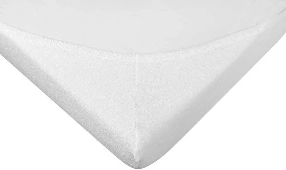 Matex Terry paklotas su guma 90/100x190/200 PREMIUM Baltas - TFPG90-01
