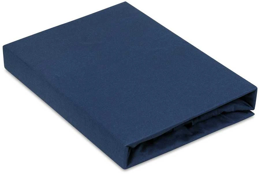 Multitex Prześcieradło jersey su gumką 120x200 tamsiai mėlyna 47 Premium