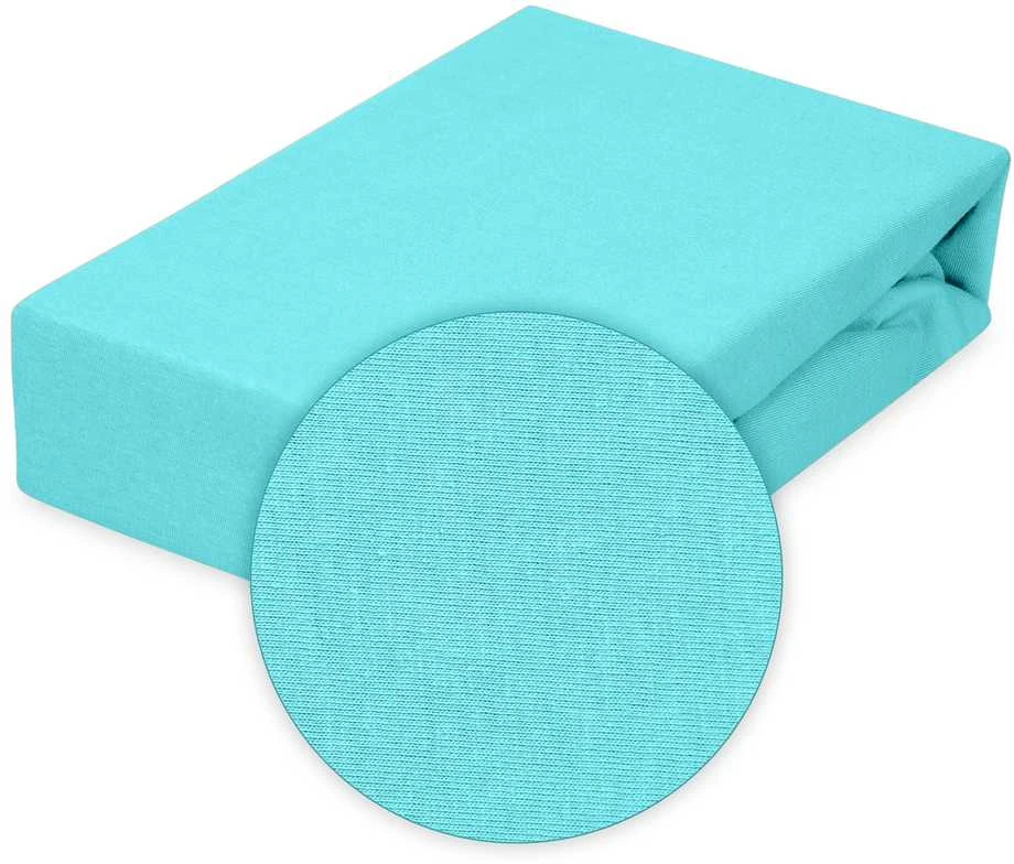 MATEX paklodė su elastine juostele JERSEY su elastine juostele 60x120 [TB0027_31] turkis