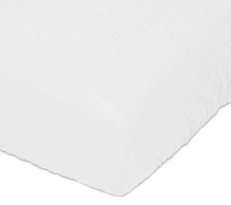 Matex Paklodė su guma iš muslino, elastinga guma čiužiniams iki 25 cm, 90x200 cm balta medvilnė, Oeko-Tex sertifikatas, minkšta patalynė