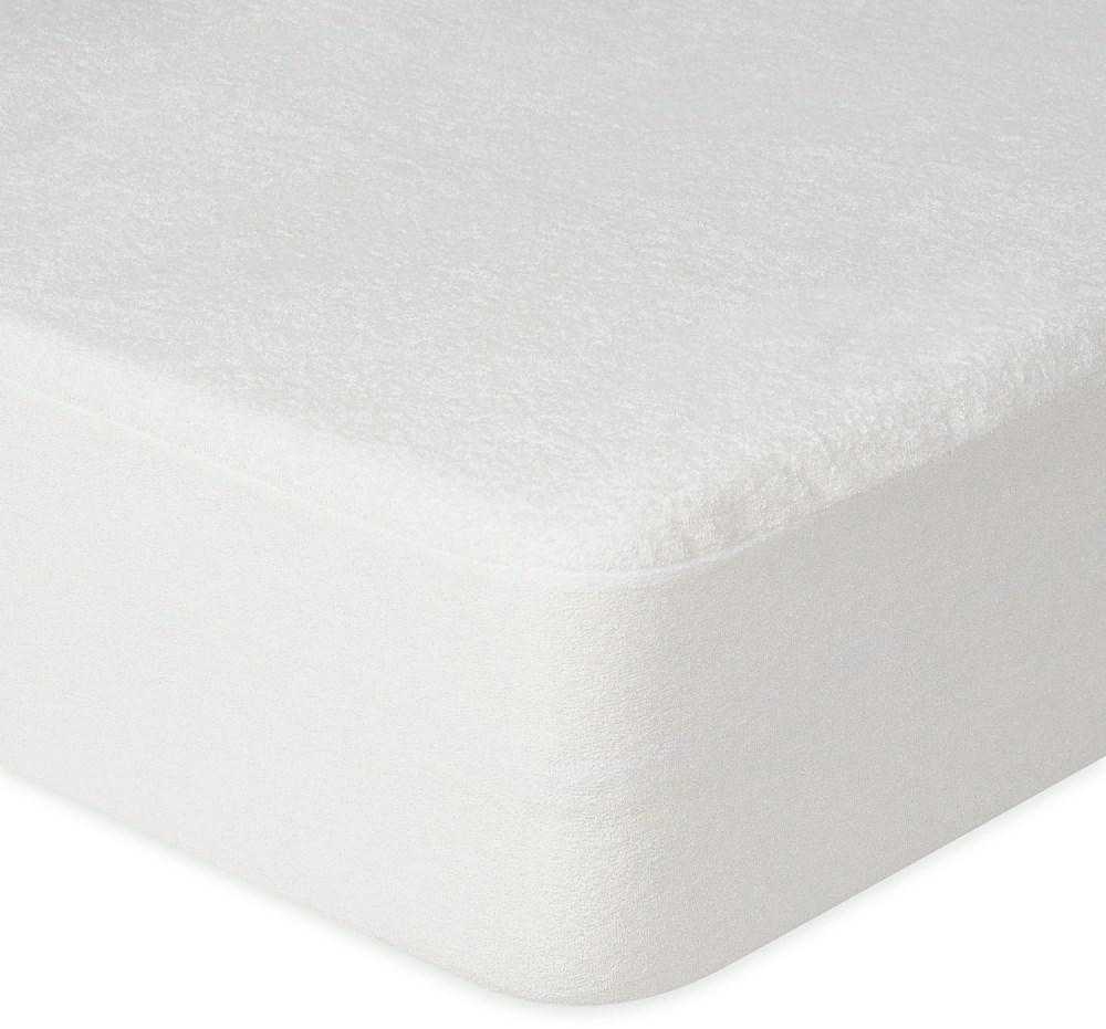 Multitex Vandeniui atspari čiužinio apsauga, frotinis paviršius, poliuretano membrana, 200x200 cm, pralaidi orui ir nepralaidi skysčiams, Oeko-Tex sertifikatas, higieninė paklodė su guma
