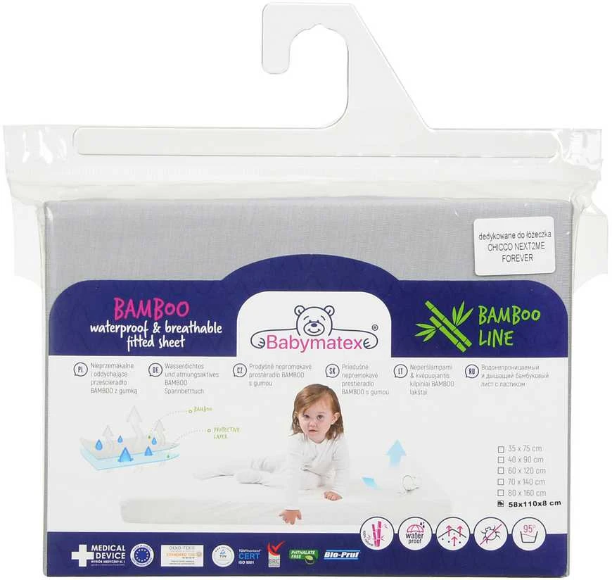 Multitex higieninis įklotas permatomas bambukinis 58x110x8