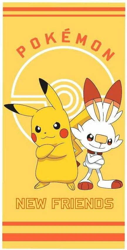 Carbotex „Pokemon“ paplūdimys / vonios rankšluostis 70 x 140 cm