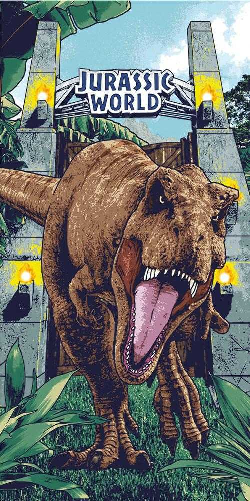 Jurassic World "Roar" Vaikiškas rankšluostis, 70x140 cm