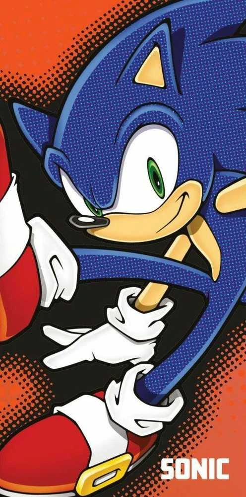 Sonic The Hedgehog Ežiukas Sonikas rankšluostis 70x140 cm
