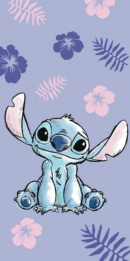Rankšluostis Ręcznik plażowy 70x140 Słonik Lilo i Stitch 2183 bawełniany JF 02