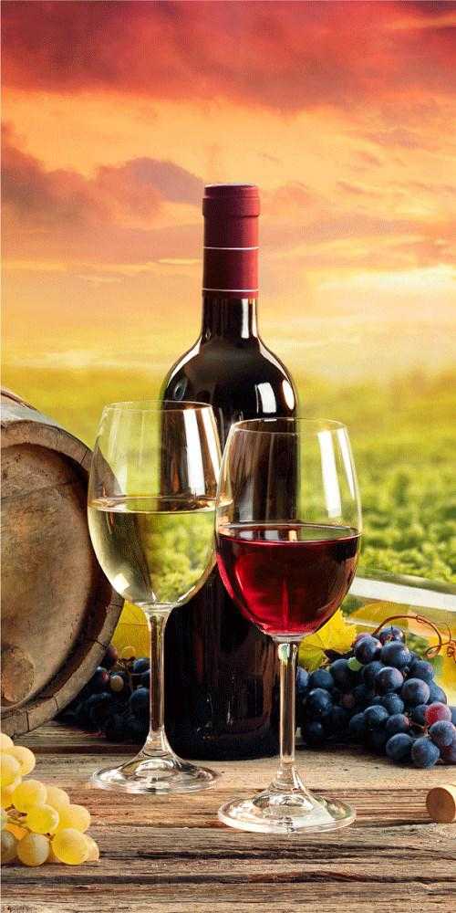 Jerry Fabrics Wine Rankšluostis, 70x140 cm