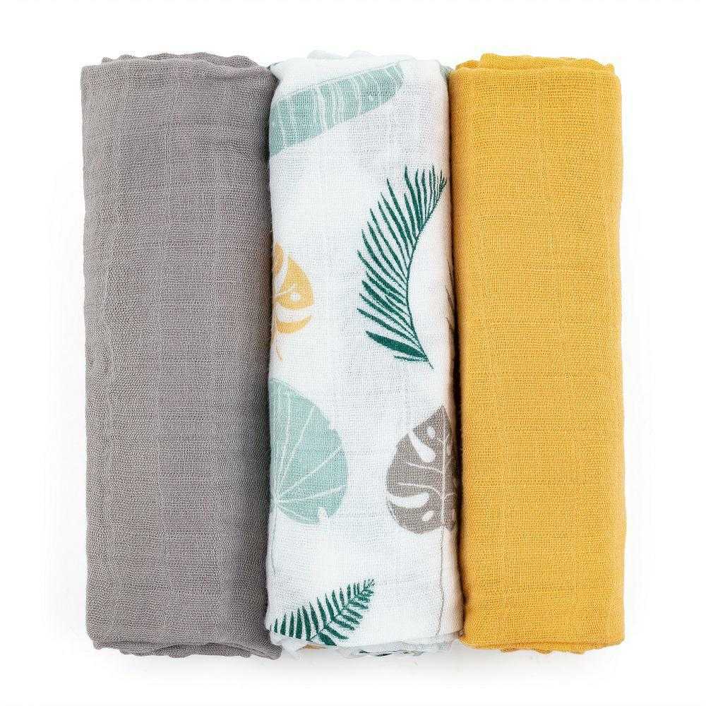 Petite&Mars Moussy - bambukinės sauskelnės, rinkinys iš 3 | Ochra
