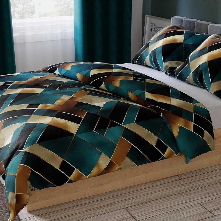 Satininis patalynės komplektas 160x200 cm, medvilninis antklodės užvalkalas, minkšti pagalvės užvalkalai, patogi patalynė, gėlėtas patalynės komplektas, prabangūs satino paklodės