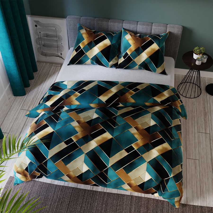 Satininis patalynės komplektas 160x200 cm, medvilninis antklodės užvalkalas, minkšti pagalvės užvalkalai, patogi patalynė, gėlėtas patalynės komplektas, prabangūs satino paklodės