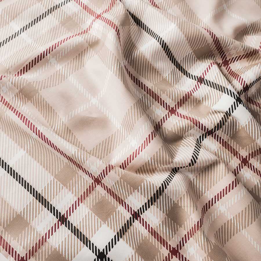 Medvilninio satino patalynės komplektas, 220x200 cm antklodės užvalkalas su dviem pagalvių užvalkalais, 115 g/m² audinio tankis, elegantiška miegamojo tekstilė, minkšta patalynė