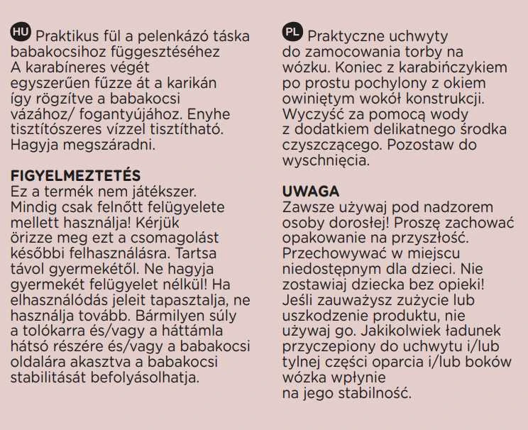 Petite&Mars Petite & Mars Hang - rankenos maišeliui pakabinti, 2 vnt