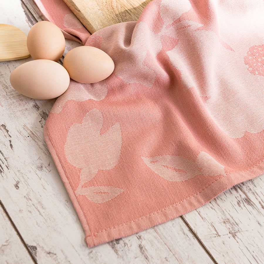 Pink Rožinė Egipto medvilnės virtuvinis rankšluostis SOFIKO BEIGE-Rožinis, 50x70 cm