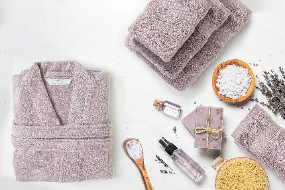 Egipto medvilnės chalatas, unisex frotinis chalatas, 450 gsm tankis, pudros rožinė spalva, lengva priežiūra be lyginimo, prabangus spa chalatas, Giza 95 verpalai, minkštas vonios chalatas