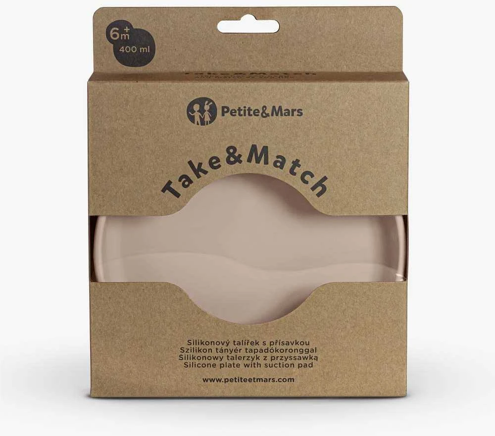 Petite&Mars PETITE-MARS Silikoninė plokštelė su siurbtuku TAKE&MATCH