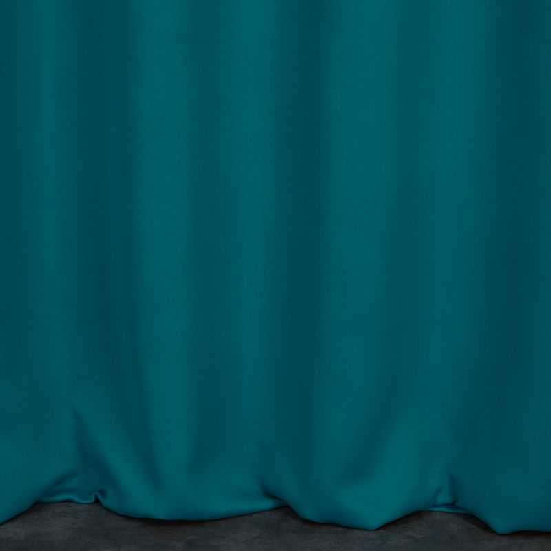 Eurofirany LOGAN blackout tipo temdanti naktinė užuolaida, 135X250 cm, kilpos / žiedai, spalva: turkio