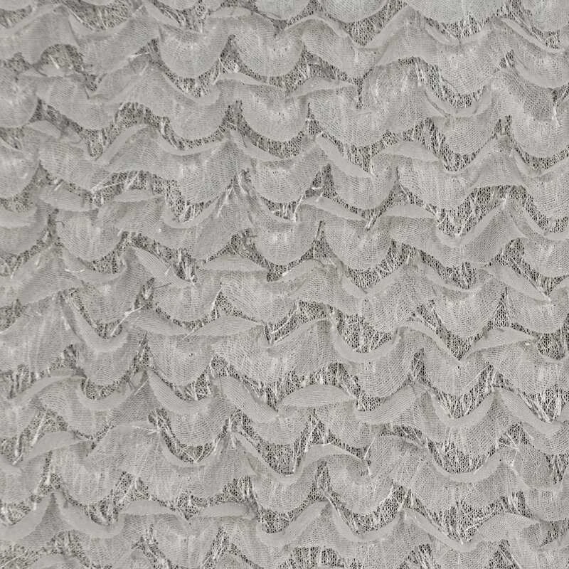 Eurofirany Sidabrinė užuolaida 135x250 cm, su moherio siūlų detalėmis ir metalinėmis kilpomis, moderni poliesterio langų uždanga, stilingas namų dekoras