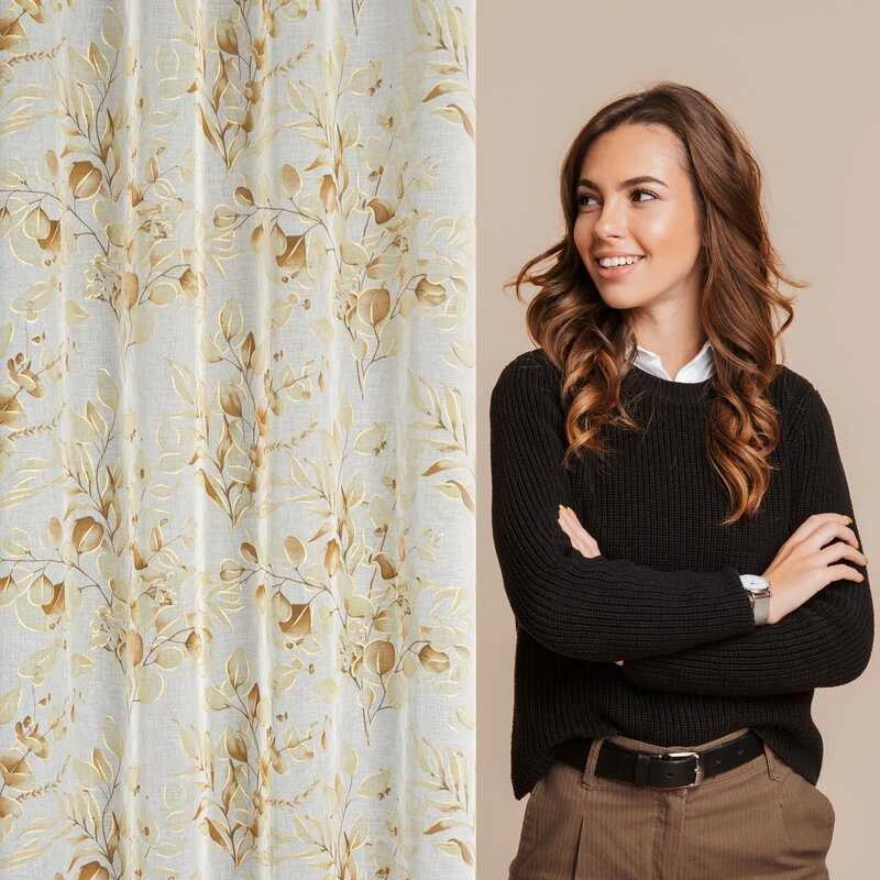 Eurofirany ZAS/AVA/BEIGE+PLN 140X250 PERDAVIMAS