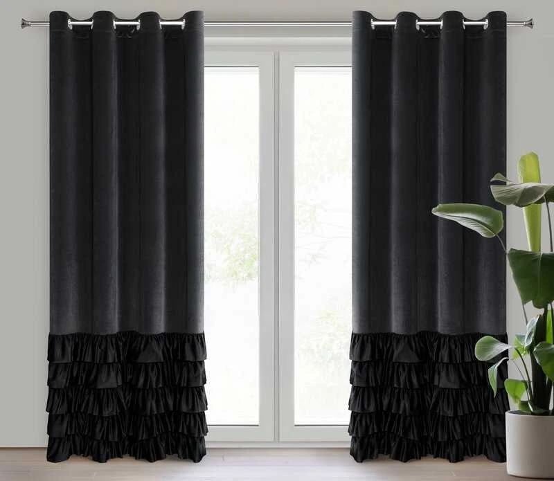 Eurofirany TIEKIMAS/DANI/Juodas 140X250 PERĖJIMAS