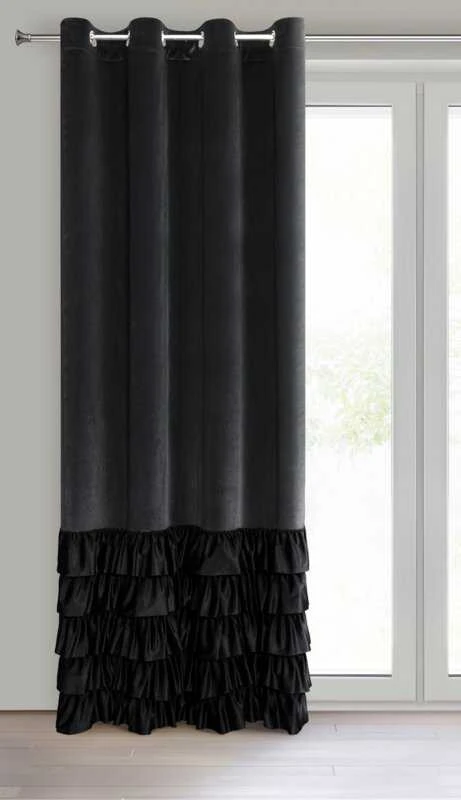 Eurofirany TIEKIMAS/DANI/Juodas 140X250 PERĖJIMAS