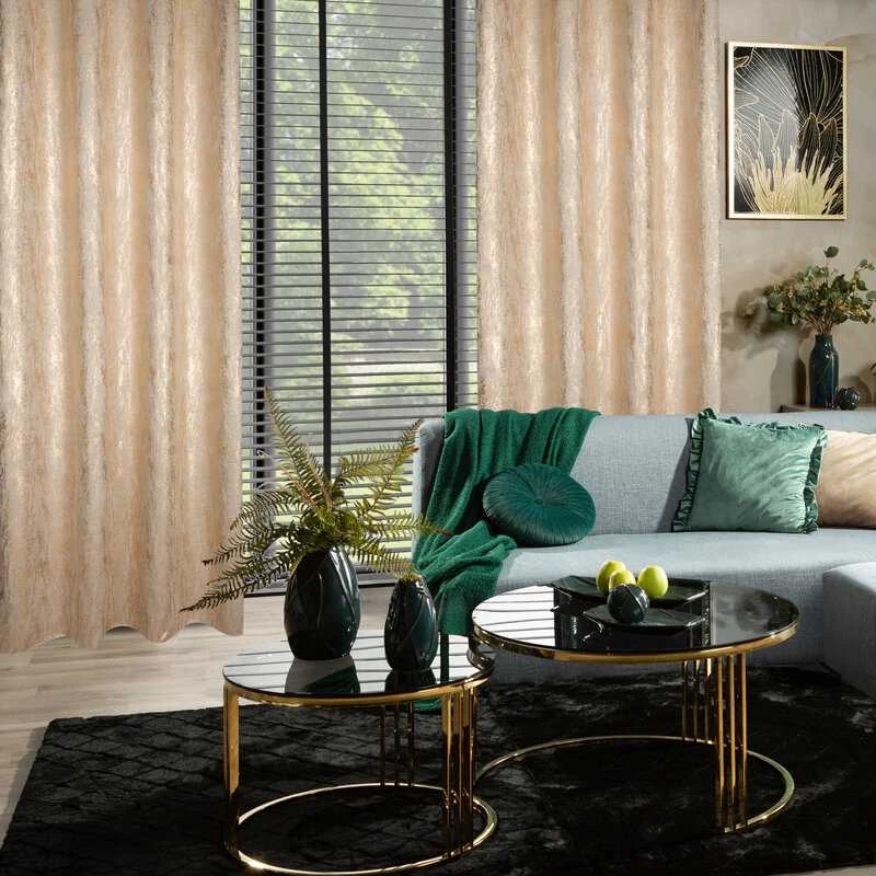 Eurofirany ZAS/ELISE/BEIGE+SZ 140X250 PERĖJIMAS