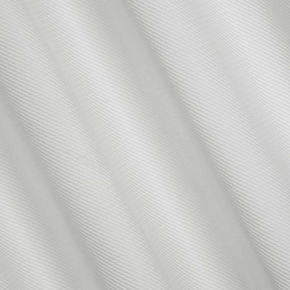 Eurofirany ELIZA Minkšto aksomo naktinė užuolaida su smulkiu raštu, 140X250 cm, kilpos / žiedai, spalva: balta