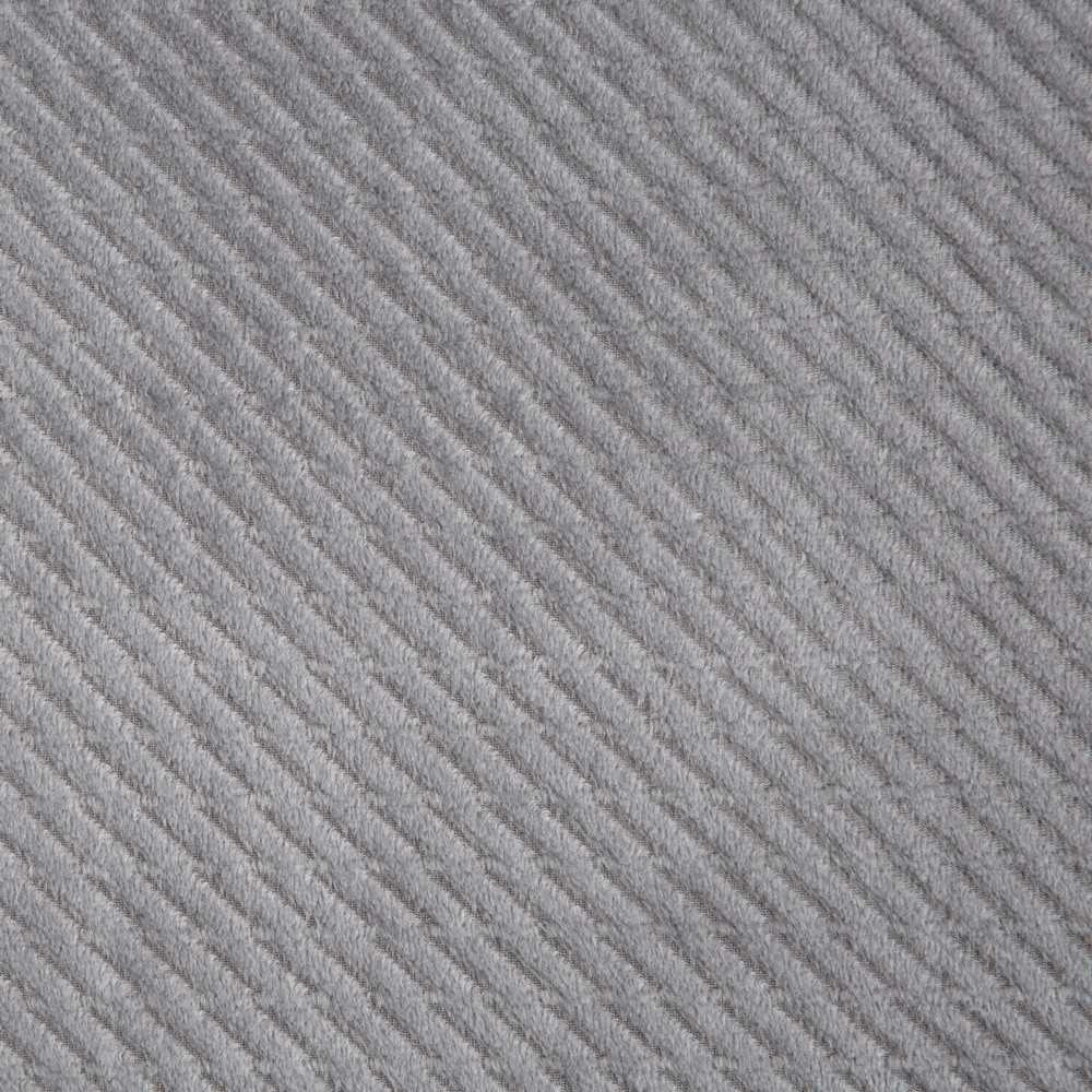 Eurofirany ELIZA Minkšto aksomo naktinė užuolaida su smulkiu raštu, 140X250 cm, kilpos / žiedai, spalva: sidabrinė