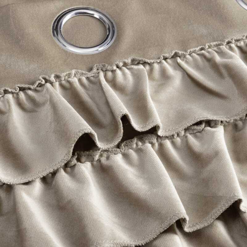 Eurofirany Euro užuolaidos ZAS/ERIN/BEŻ 140X250 SKAIDRUS