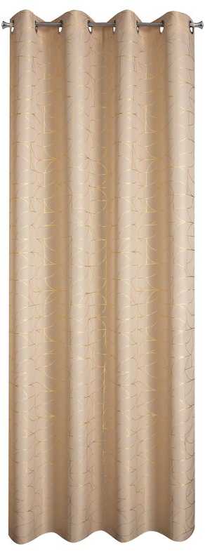 Eurofirany JUNGIKLIS ZAS/EVI/BEIGE+GOLD 140X250