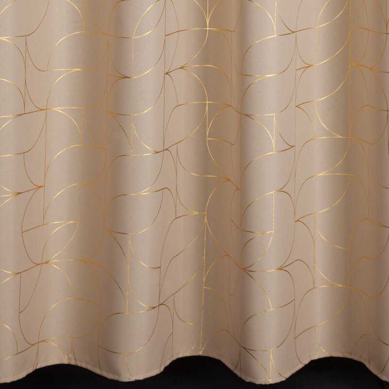 Eurofirany JUNGIKLIS ZAS/EVI/BEIGE+GOLD 140X250