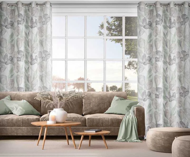 Eurofirany Euro užuolaidos ZAS/MILLIE/NA+ZI 140X250 TRANSPARENT