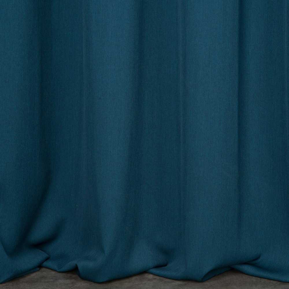 Eurofirany Turkio spalvos paruošta užuolaida su žiedais, 140x250 cm, lininio pynimo audinys, pusiau užtemdanti, moderniam interjerui, langų dekoras