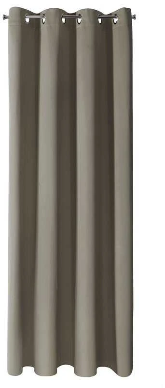 Eurofirany NERISA dimout tipo audinio užuolaida, 140 x 250 cm, žiedai/kilpos, spalva: tamsaus smėlio
