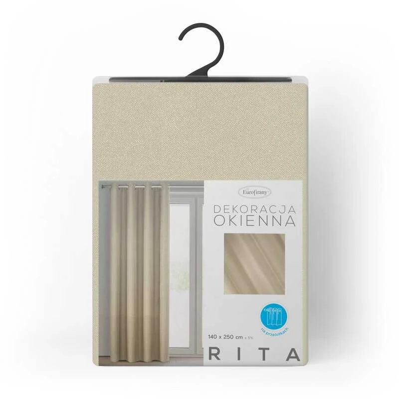 Eurofirany Užuolaidos RITA / CAPU 140X250 TRANS