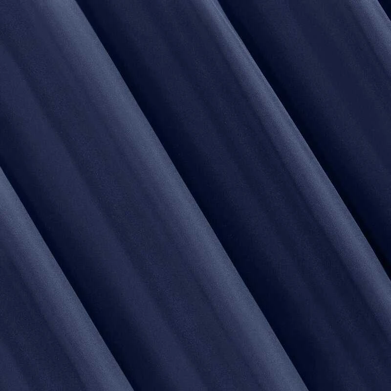 Naktinė užuolaida Eurofirany RITA iš lygaus audinio, 140X250 cm kilpos / ratukai, spalva: mėlyna
