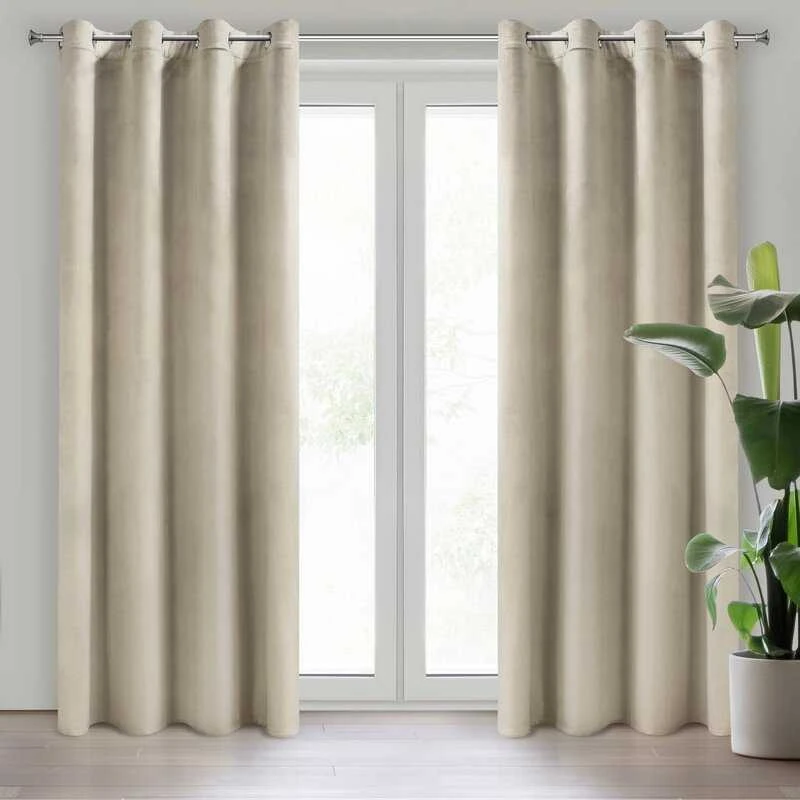 Eurofirany D91/G/ROSA/ŠVIESIAI BEIGE 140X250 TRANSL.