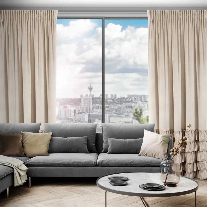 Eurofirany Euro užuolaidos ZAS/DANI/BEIGE 140X270 T