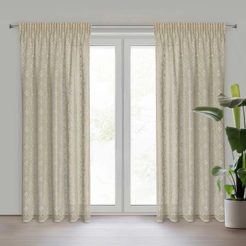 Eurofirany ZAS/NELA/Šviesiai smėlio spalvos 140X270 T