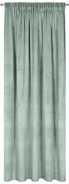 Eurofirany Užuolaidos 140x270 Rosa mint lengvas veliūras paruoštas ant juostos D91